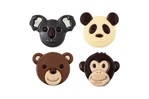 Zvieratká – medvede a opice – 96 ks