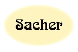 Sacher-biely ovál – 280 ks – NEW