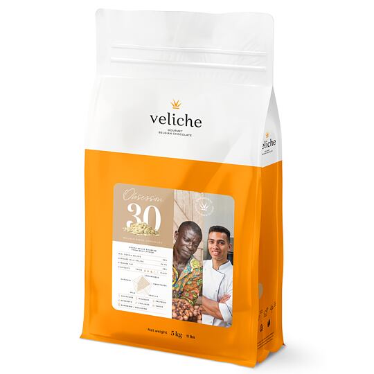 Obsession 30 % biela belgická čokoláda – 5 kg