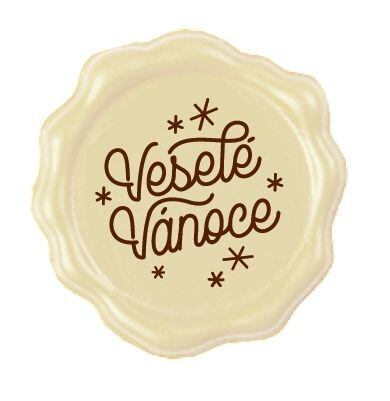 Veselé Vianoce – pečať biela – 192 ks