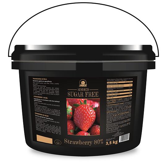 JAHODA 80 % ovocná náplň bez cukru – 3,5 kg
