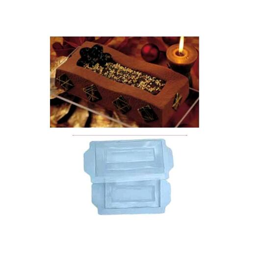 Plastová transparentná forma 
SEMIFREDDO (vlna) 2 ks