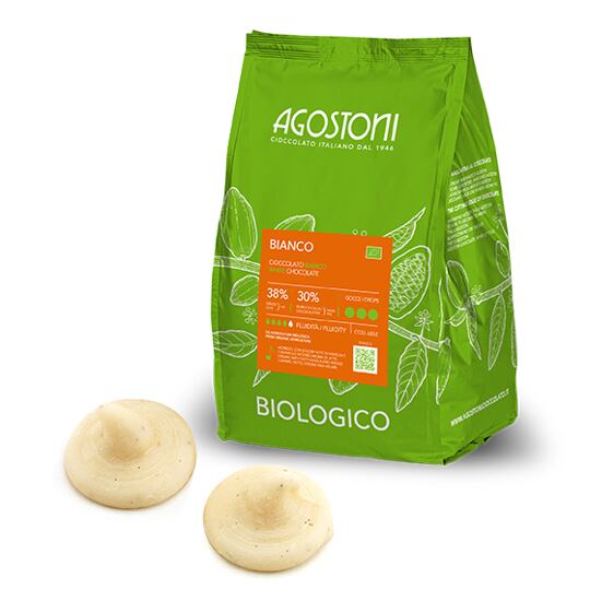 BIO Biela čokoláda s kúskami vanilky – 4 kg