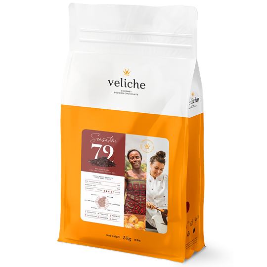 Sensation 72 % tmavá belgická čokoláda – 5 kg