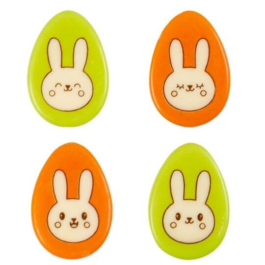 Farebné vajíčka so zajačikmi – 4 motívy – 160 ks