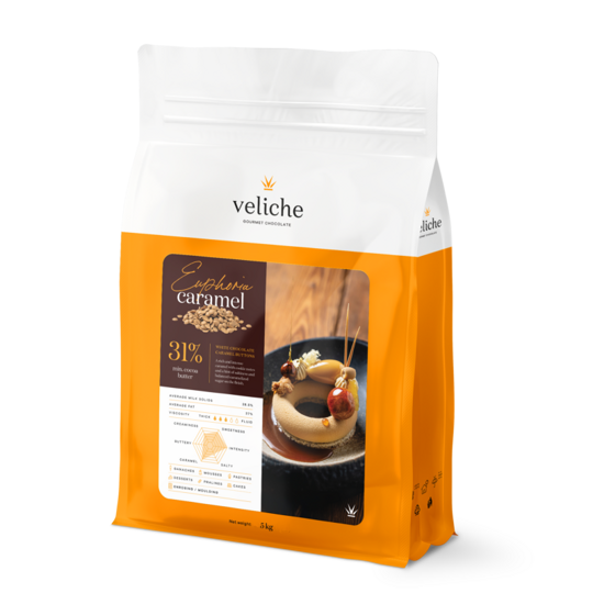 Euphoria 31 % – biela čokoláda s karamelom – 5 kg