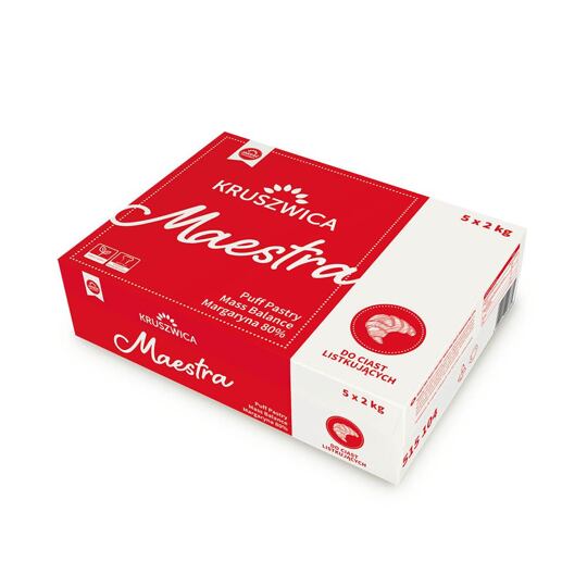 Margarín MAESTRA Puff Pastry 80 % – 5 x 2 kg
