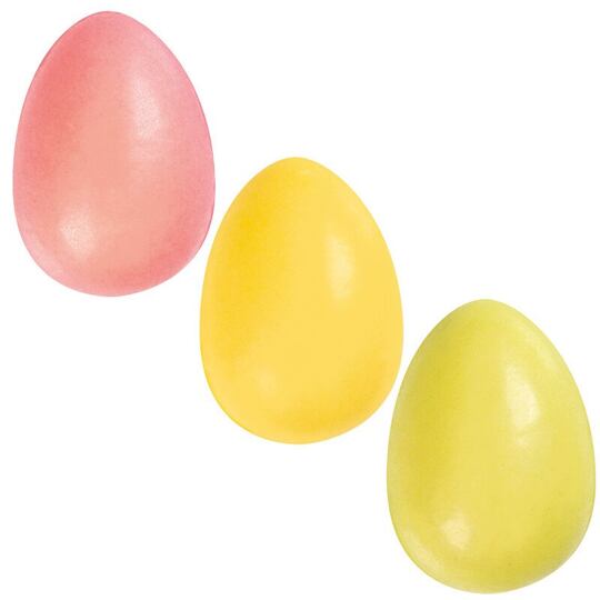 Vajíčka pastel. 3D mini 2 x 1,5 cm - 162 ks