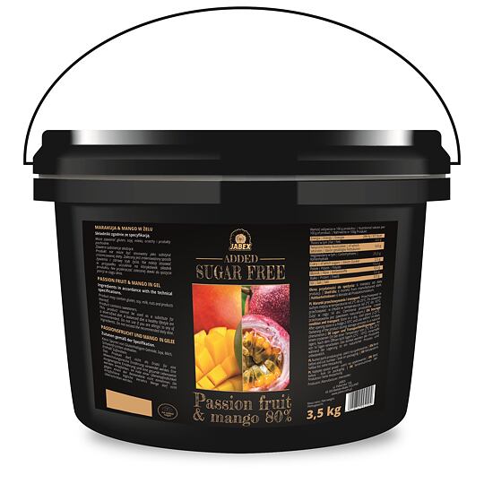 MARAKUJA-MANGO 80 % ovocná náplň bez cukru – 3,5 kg