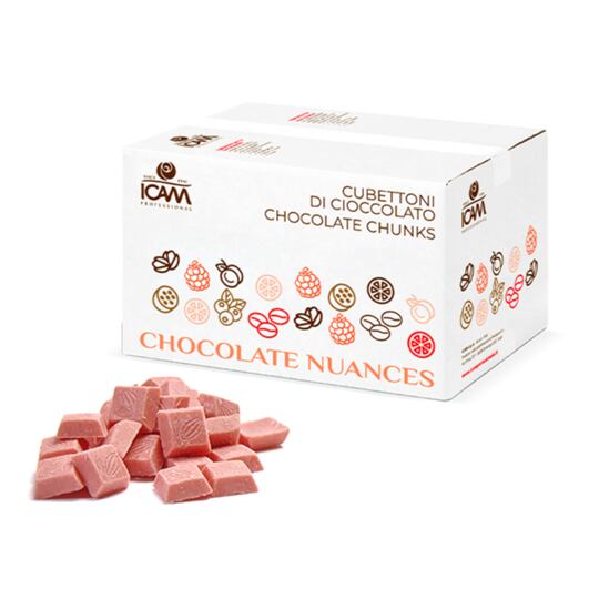 Nuance malina – biela čokoláda s malinami – 4 kg