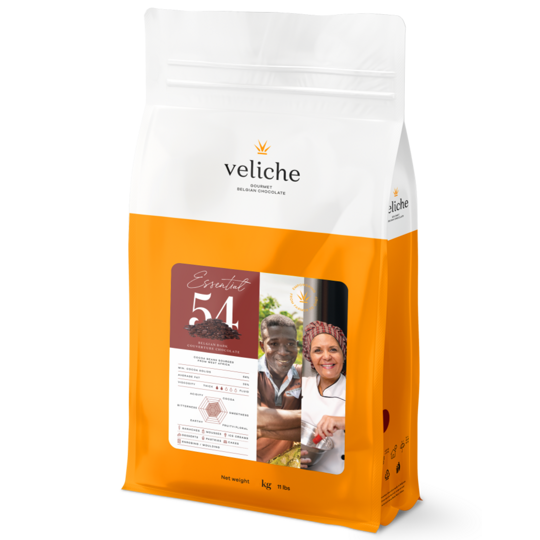 Essential 54 % tmavá belgická čokoláda – 10 kg