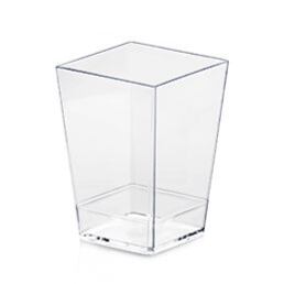 Pohárik KUBIK 120 ml transparentný – 500 ks