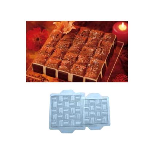 Plastová transparentná forma 
SEMIFREDDO (kocky) 2 ks