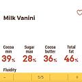 Vanini 39 % – Mliečna čokoláda – 4 kg