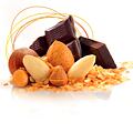 Croquant praliné Tmavá čokoláda s mandľami, lieskovými orechmi – 4 kg